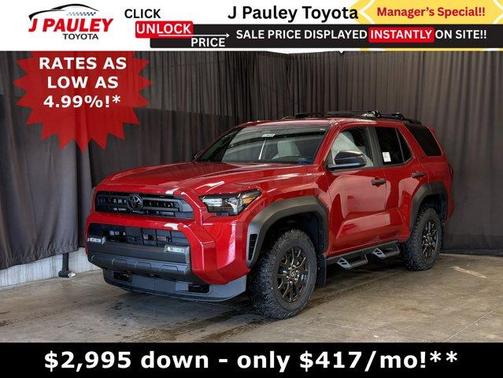Red 2026 Toyota 4Runner SR5
