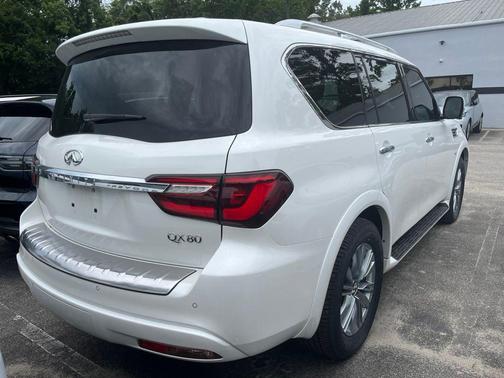 Moonstone White 2020 INFINITI QX80 Luxe