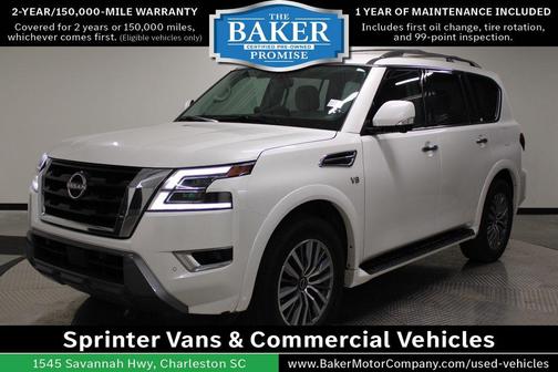 Aspen White Tricoat 2021 Nissan Armada SL 2WD