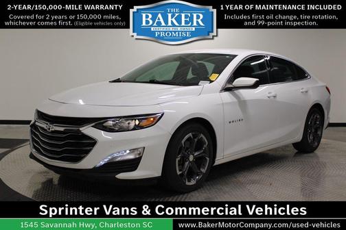 Summit White 2023 Chevrolet Malibu FWD 1LT