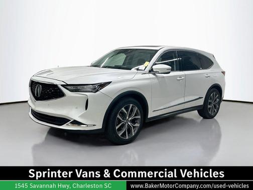 Platinum White Pearl 2022 Acura MDX Technology Package