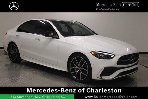 White 2022 Mercedes-Benz C-Class Sedan