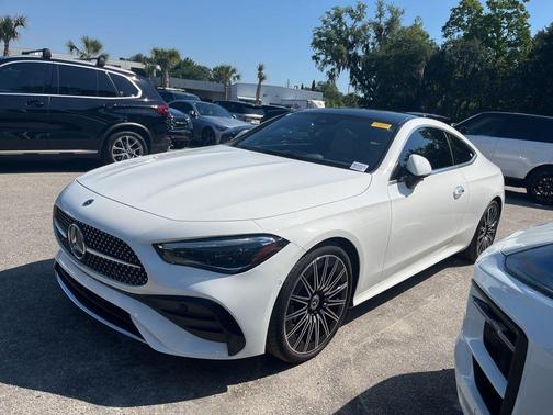 Polar White 2026 Mercedes-Benz CLE 300 4MATIC Coupe