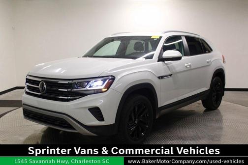 White 2021 Volkswagen Atlas Cross Sport 3.6L V6 SE w/Technology