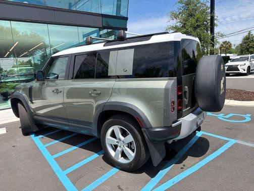 Pangea Green Metallic 2023 Land Rover Defender 110 SE
