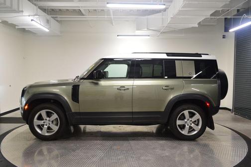 Pangea Green Metallic 2023 Land Rover Defender 110 SE
