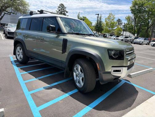 Pangea Green Metallic 2023 Land Rover Defender 110 SE