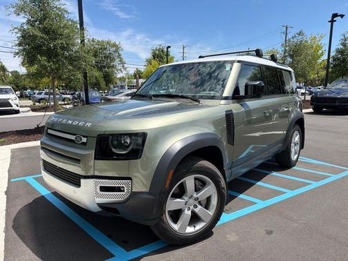 Pangea Green Metallic 2023 Land Rover Defender 110 SE