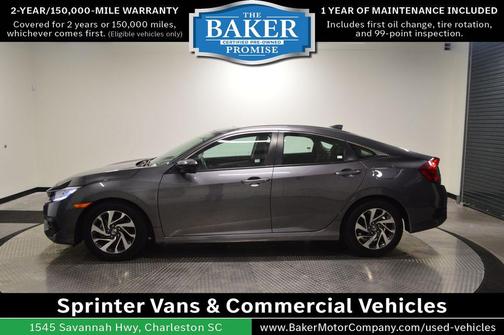 Modern Steel Metallic 2017 Honda Civic EX