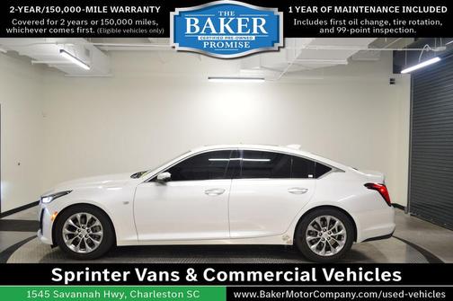 Crystal White Tricoat 2021 Cadillac CT5 Premium Luxury RWD