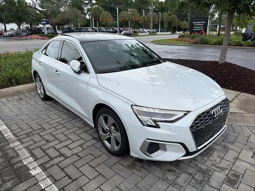 Glacier White Metallic 2023 Audi A3 Premium