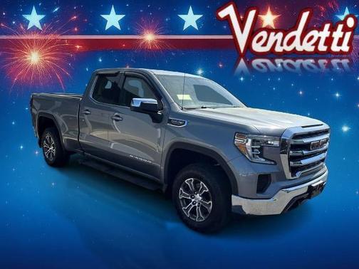 Satin Steel Metallic 2019 GMC Sierra 1500 SLE