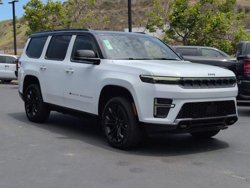 Bright White Clearcoat 2026 Jeep Grand Wagoneer Summit Obsidian