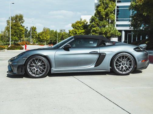 Gray Metallic 2024 Porsche 718 Spyder RS