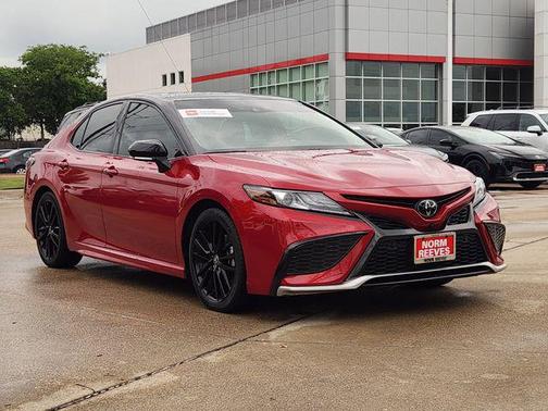 Supersonic Red/Midnight Black Metallic 2023 Toyota Camry XSE