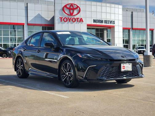 Midnight Black Metallic 2025 Toyota Camry XSE