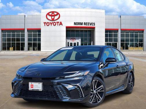Midnight Black Metallic 2025 Toyota Camry XSE