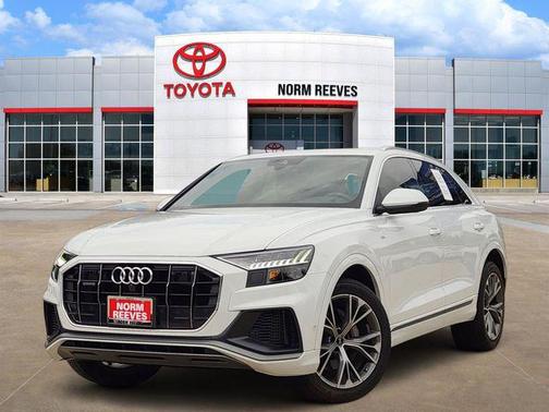 Glacier White 2021 Audi Q8 55 Premium Plus