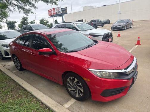 Red 2016 Honda Civic EX