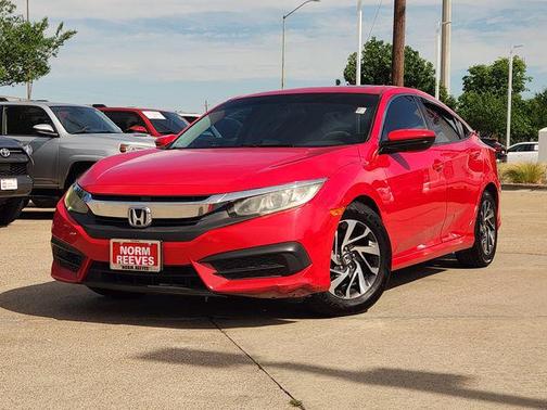Red 2016 Honda Civic EX