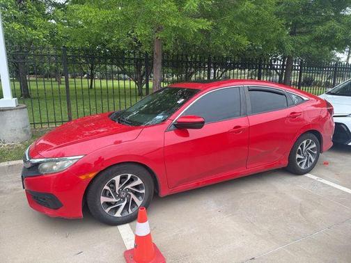 Red 2016 Honda Civic EX
