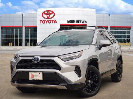 Silver Sky Metallic 2023 Toyota RAV4 Hybrid SE