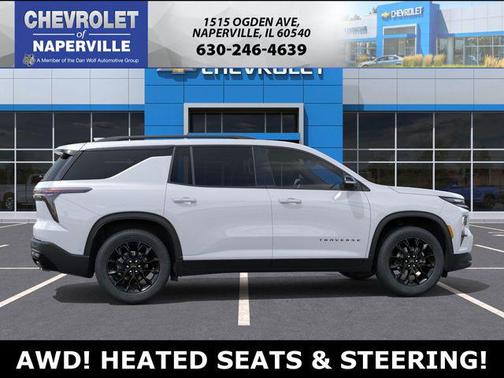 Summit White 2026 Chevrolet Traverse LT