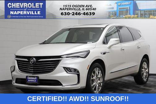 White Frost Tricoat 2023 Buick Enclave Premium AWD