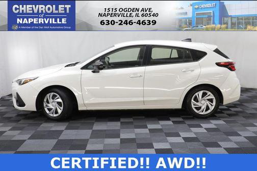 Crystal White Pearl 2024 Subaru Impreza Base