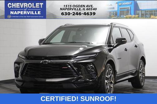 Black 2025 Chevrolet Blazer RS