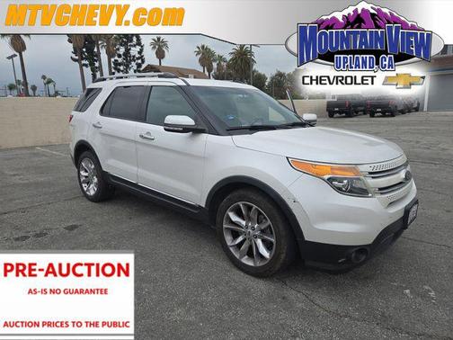 White Platinum Metallic Tri-Coat 2014 Ford Explorer Limited