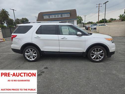 White Platinum Metallic Tri-Coat 2014 Ford Explorer Limited