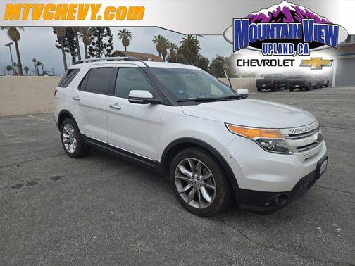 White Platinum Metallic Tri-Coat 2014 Ford Explorer Limited