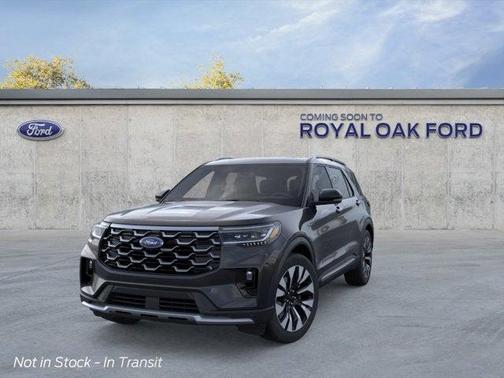 Agate Black Metallic 2026 Ford Explorer Platinum
