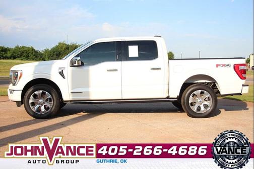 Star White Metallic Tri-Coat 2023 Ford F-150 Platinum