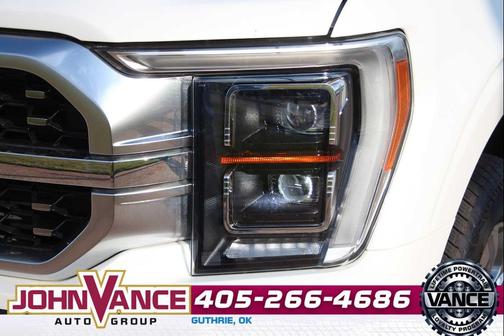 Star White Metallic Tri-Coat 2023 Ford F-150 Platinum