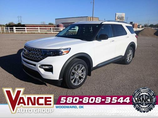 Oxford White 2023 Ford Explorer Limited