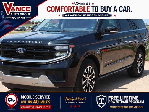 Agate Black Metallic 2025 Ford Expedition Platinum