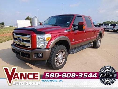 Ruby Red Metallic Clear Coat/Caribou Metallic 2015 Ford F-250 King Ranch