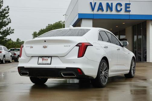 Crystal White Tricoat 2023 Cadillac CT4 Premium Luxury
