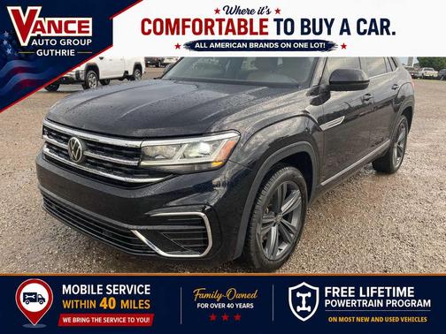 BLACK 2020 Volkswagen Atlas Cross Sport 3.6L V6 SE w/Technology R-Line