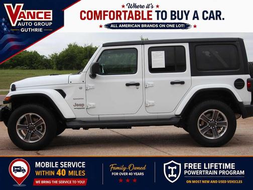 Bright White Clearcoat 2021 Jeep Wrangler Unlimited Sahara