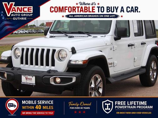 Bright White Clearcoat 2021 Jeep Wrangler Unlimited Sahara