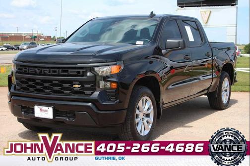 Black 2023 Chevrolet Silverado 1500 Custom
