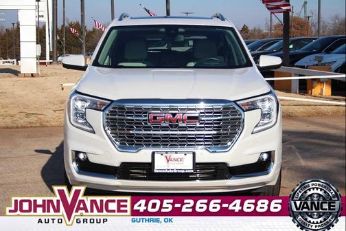 White Frost Tricoat 2022 GMC Terrain Denali
