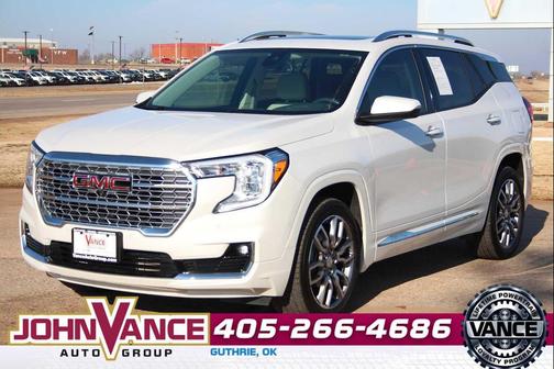 White Frost Tricoat 2022 GMC Terrain Denali
