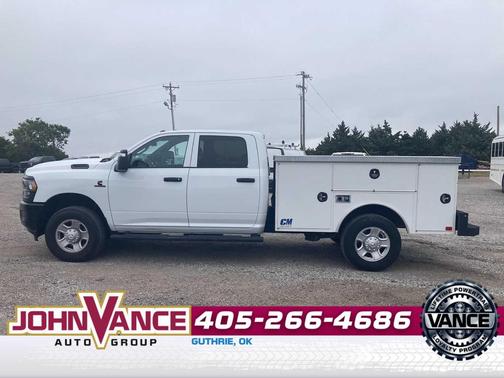 Bright White Clearcoat 2024 RAM 2500 Tradesman Crew Cab 4x4 8' Box