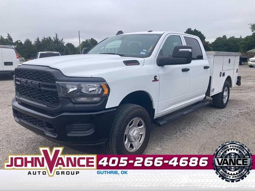 Bright White Clearcoat 2024 RAM 2500 Tradesman Crew Cab 4x4 8' Box