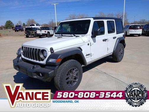 Bright White Clearcoat 2025 Jeep Wrangler Sport S