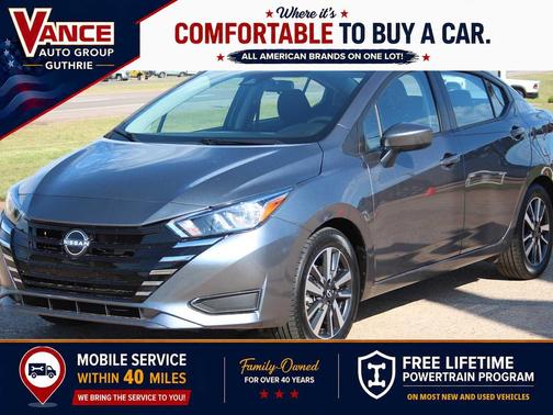 Gun Metallic 2024 Nissan Versa 1.6 SV